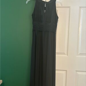 Black halter dress gown. Signature by Sangria